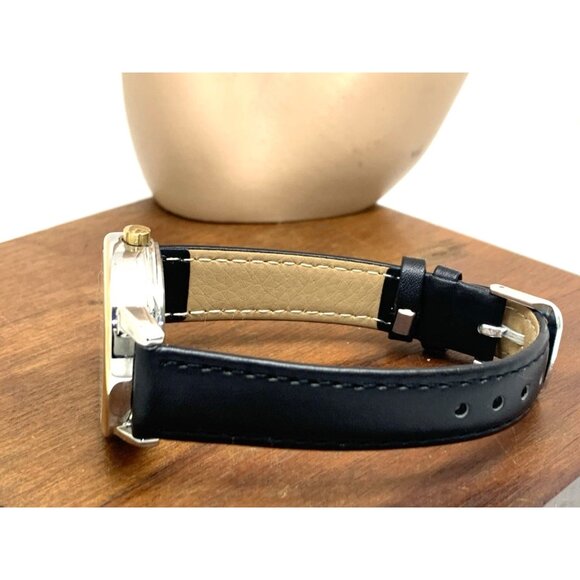 Timex Women's Watch TW2V94800 Quartz Indiglo White Dial Black Leather Strap 30mm - Picture 9 of 14